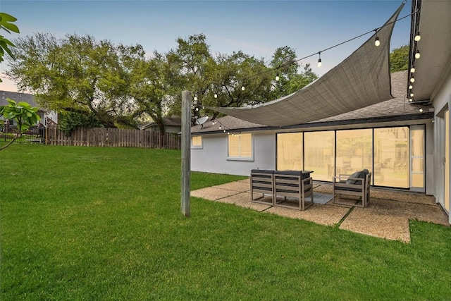 611 Ladin Ln, Lakeway, TX 78734 - view of yard featuring an outdoor hangout area and a patio