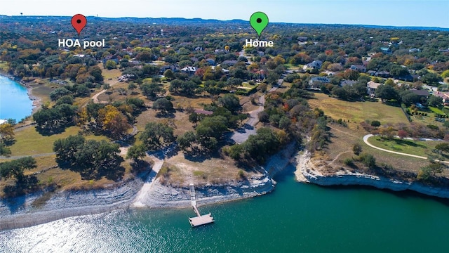 611 Ladin Ln, Lakeway, TX 78734 - aerial view of a large body of water