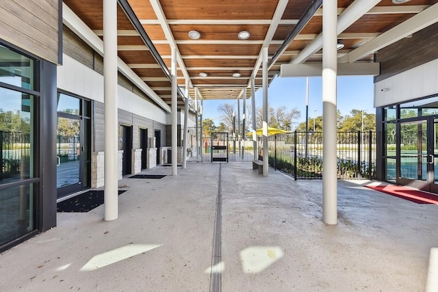 205 Escape Way, Jarrell, TX 76537 - view of patio featuring an exterior structure