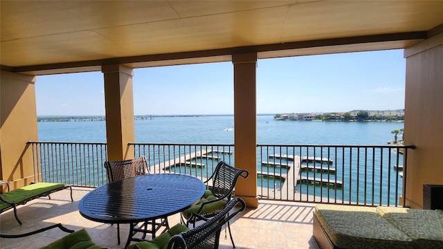 1001 The Cape Rd Unit 32, Horseshoe Bay, TX 78657 - balcony with a water view