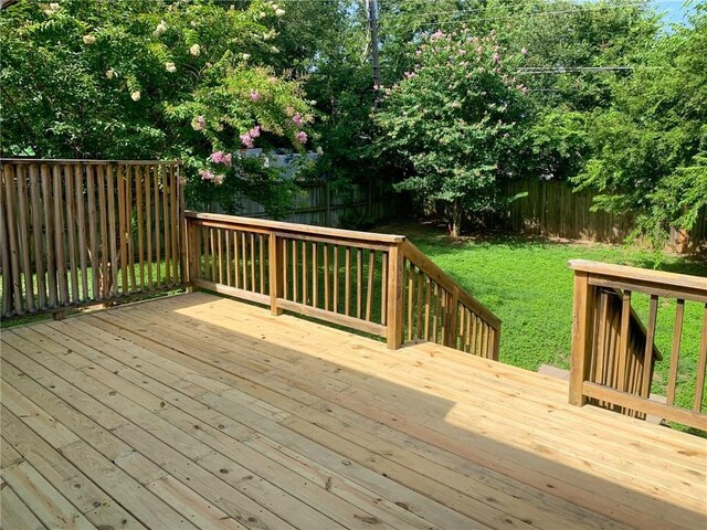 2304 Lasso Dr, Round Rock, TX 78681 - deck featuring a fenced backyard
