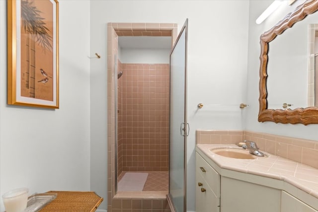 3106 Maywood Ave, Austin, TX 78703 - full bath with vanity and a shower stall