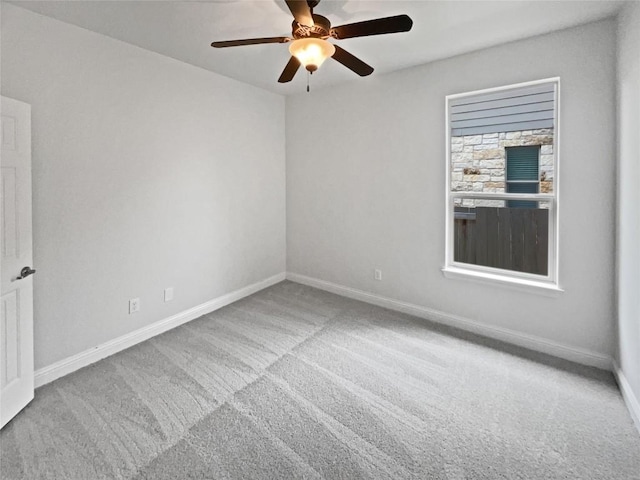 1985 Canyon Sage Path, Round Rock, TX 78665 - carpeted empty room featuring a ceiling fan and baseboards