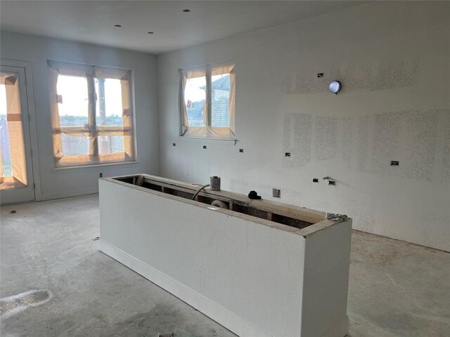 925 Old Garden Rd, Leander, TX 78641 - kitchen with unfinished concrete flooring