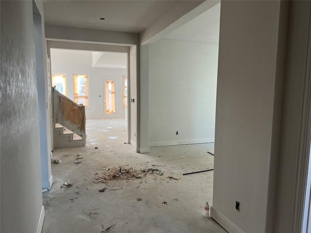 925 Old Garden Rd, Leander, TX 78641 - hall with baseboards and stairway