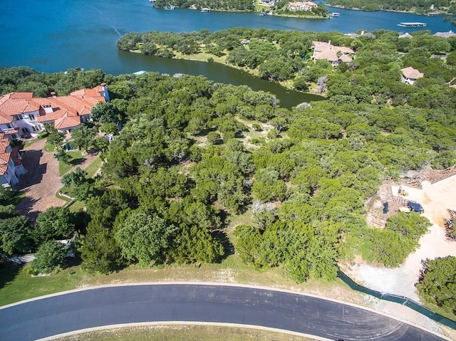 19538 Sandcastle Dr, Spicewood, TX 78669 - birds eye view of property featuring a water view
