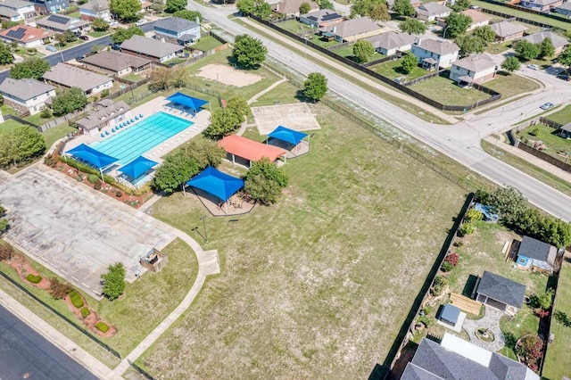 117 Easy St, Hutto, TX 78634 - aerial perspective of suburban area featuring a pool