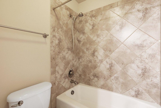 full bath with tub / shower combination and toilet