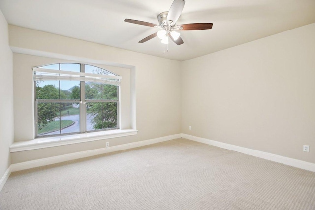 10504 Prezia Dr, Austin, TX 78733 - unfurnished room featuring light colored carpet and a ceiling fan
