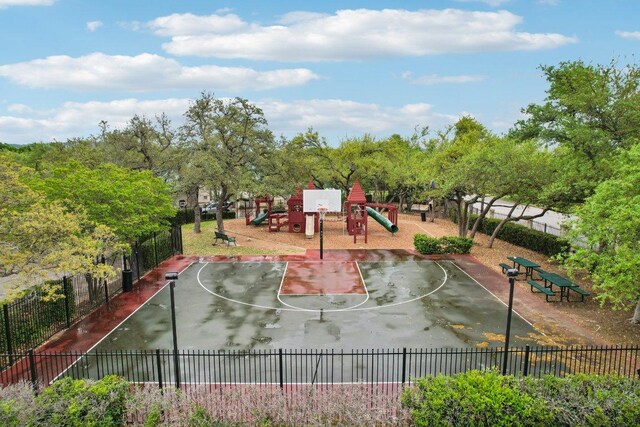 10504 Prezia Dr, Austin, TX 78733 - view of sport court featuring community basketball court
