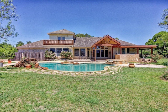 200 Matzig Cv, Buda, TX 78610 - view of swimming pool with a patio area and a pool with connected hot tub