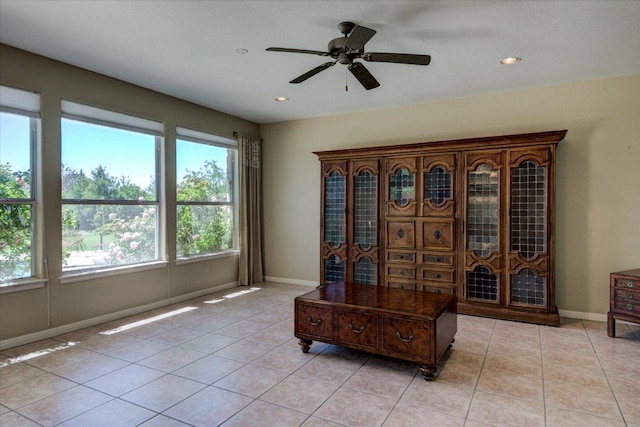 200 Matzig Cv, Buda, TX 78610 - interior space with a ceiling fan, recessed lighting, and baseboards