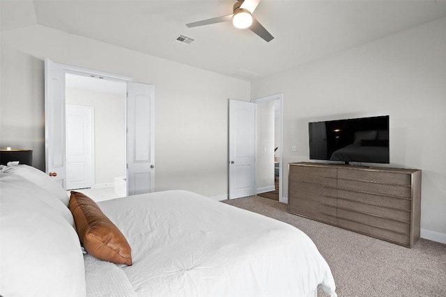 124 Adina Dr, Dripping Springs, TX 78620 - carpeted bedroom with baseboards and ceiling fan