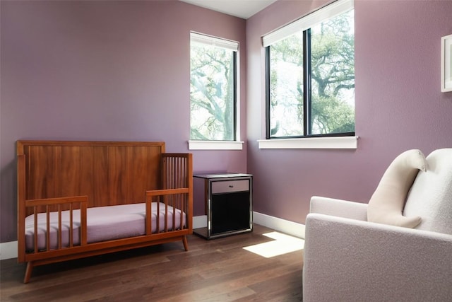 4420 Mount Vernon Dr Unit A, Austin, TX 78745 - bedroom with wood finished floors and baseboards