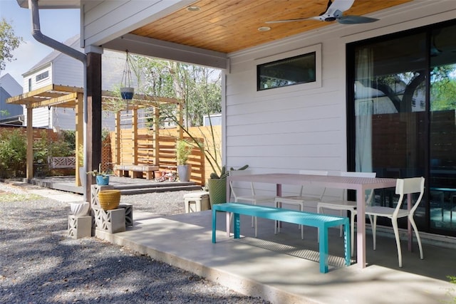 4420 Mount Vernon Dr Unit A, Austin, TX 78745 - view of patio with ceiling fan