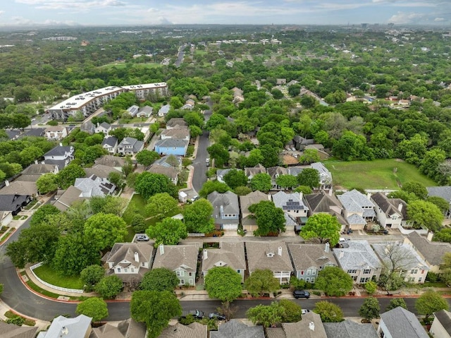 aerial perspective of suburban area