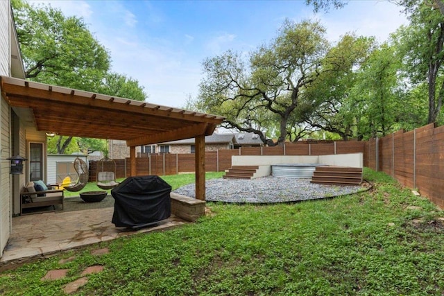 6301 Harrogate Dr, Austin, TX 78759 - view of yard with a patio and a hot tub