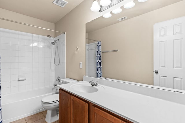5405 English Oak Dr, Killeen, TX 76542 - bathroom with tile patterned floors, vanity, visible vents, and toilet
