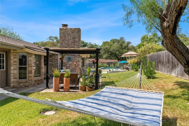 5708 Bullard Dr, Austin, TX 78757 - view of yard with a patio and a fenced backyard