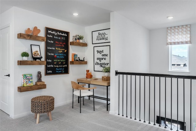 120 Amber Oak Ln, Georgetown, TX 78628 - carpeted office with recessed lighting