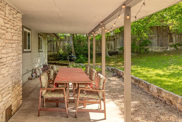 9605 Marston Ln, Austin, TX 78753 - view of patio / terrace featuring outdoor dining area