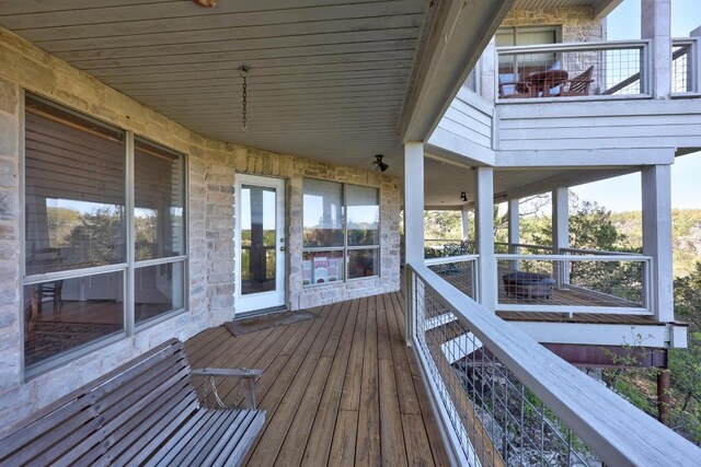 515 Coventry Rd, Spicewood, TX 78669 - view of deck
