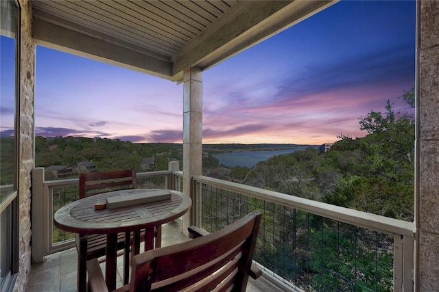 515 Coventry Rd, Spicewood, TX 78669 - balcony featuring a water view