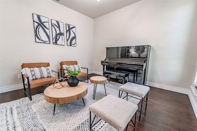 121 E Adelanta Pl, Round Rock, TX 78681 - living area with baseboards and wood finished floors