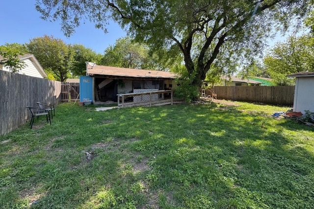 5501 Hibiscus Dr, Austin, TX 78724 - view of fenced backyard