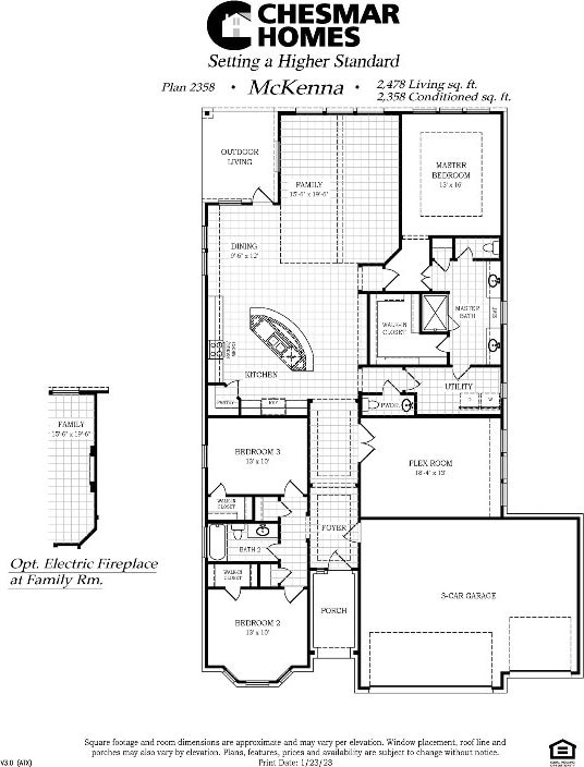 13504 Thomas Wheeler Way, Manor, TX 78653 - property floor plan