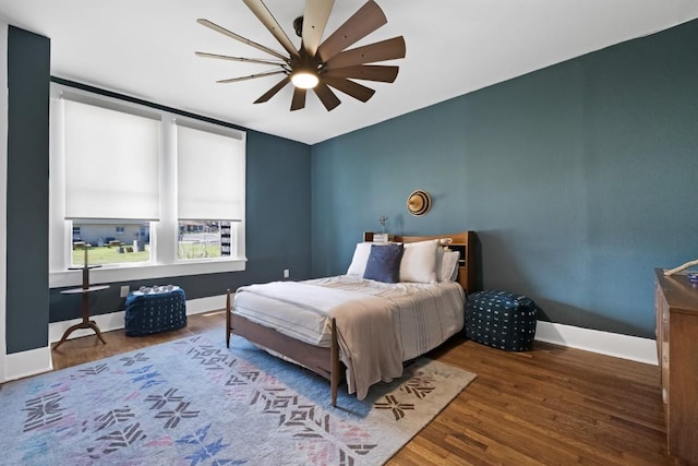 2124 Bluebonnet Ln, Austin, TX 78704 - bedroom with wood finished floors and ceiling fan
