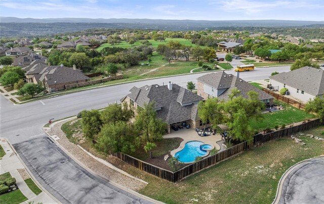 5621 Cypress Ranch Blvd, Spicewood, TX 78669 - birds eye view of property featuring a residential view