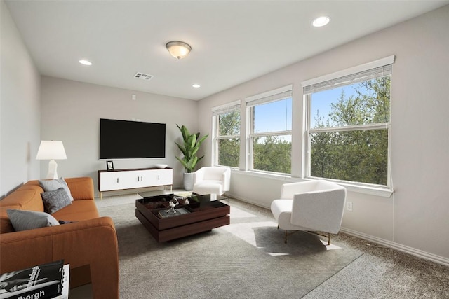 5621 Cypress Ranch Blvd, Spicewood, TX 78669 - carpeted living area featuring recessed lighting