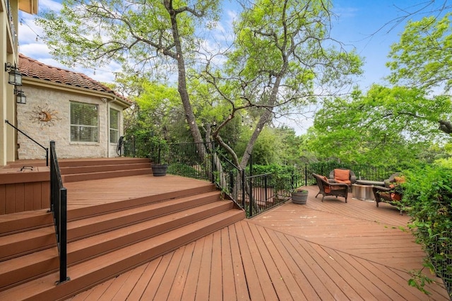 4321 Lakeway Blvd, Austin, TX 78734 - view of wooden terrace