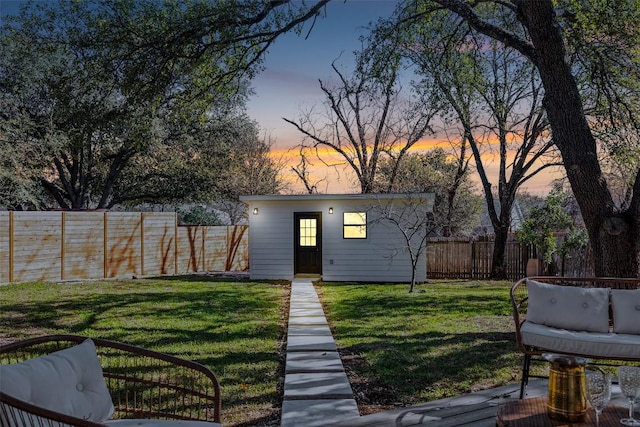 6303 Bexton Cir, Austin, TX 78745 - view of yard with an outbuilding