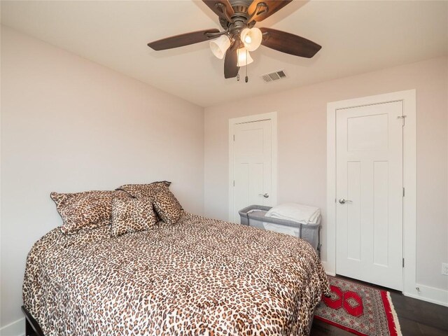 17504 Village Dr, Dripping Springs, TX 78620 - bedroom featuring baseboards and ceiling fan