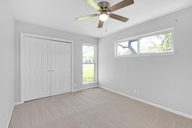 3412 Eldorado Trl, Austin, TX 78739 - unfurnished bedroom with carpet floors, a closet, and ceiling fan