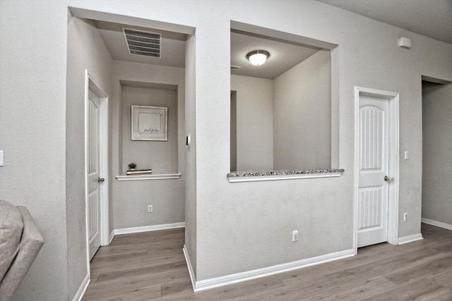 5741 Porano Cir, Round Rock, TX 78665 - hall with wood finished floors and baseboards