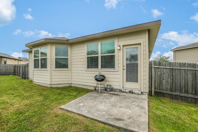 5741 Porano Cir, Round Rock, TX 78665 - back of house with a fenced backyard and a patio area