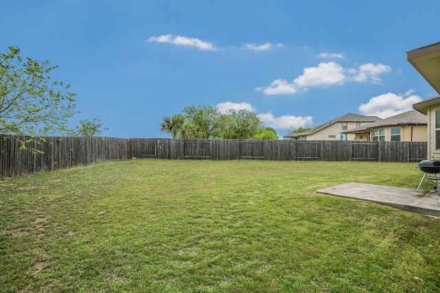5741 Porano Cir, Round Rock, TX 78665 - fenced backyard featuring a patio