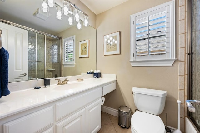 6425 Yaupon Dr, Austin, TX 78759 - full bath featuring tile patterned floors and vanity
