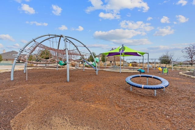 view of community jungle gym