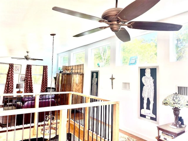 156 Lazy Leaf Ln, Wimberley, TX 78676 - hall with baseboards and wood finished floors