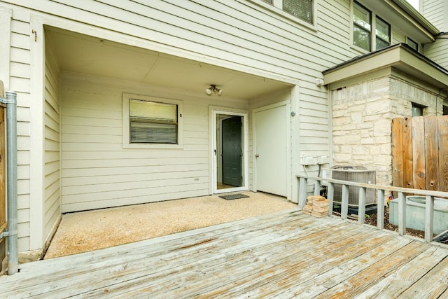 9226 Jollyville Rd Unit 132, Austin, TX 78759 - wooden deck featuring cooling unit