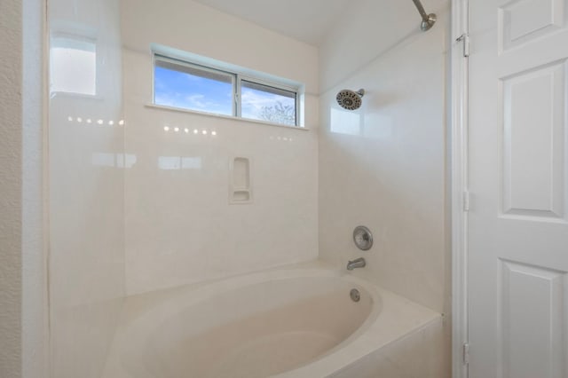 full bathroom featuring shower / washtub combination