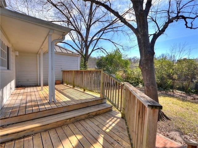 1621 Watchhill Rd, Austin, TX 78703 - view of wooden deck