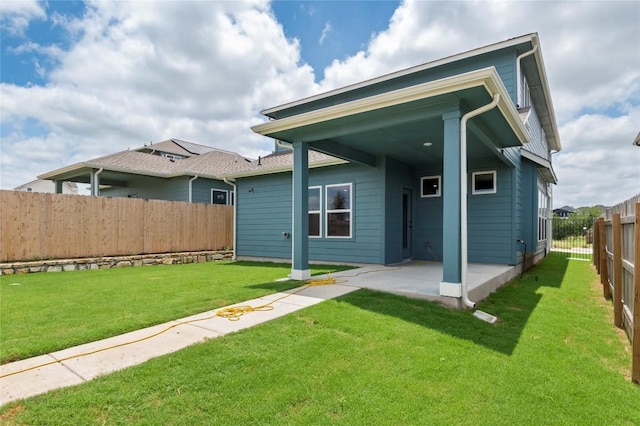 9708 Petrichor Blvd, Manor, TX 78653 - back of property featuring a patio