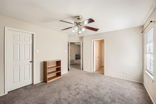 2813 Single Trace Ct, Austin, TX 78728 - unfurnished bedroom featuring carpet floors, ceiling fan, and baseboards