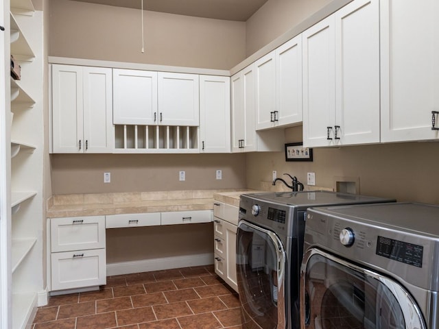 3701 Pappys Way, Austin, TX 78730 - washroom with washer and dryer and cabinet space