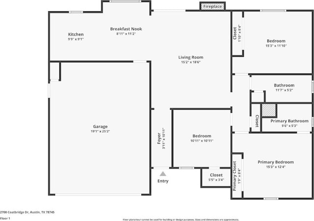 2700 Coatbridge Dr, Austin, TX 78745 - view of layout